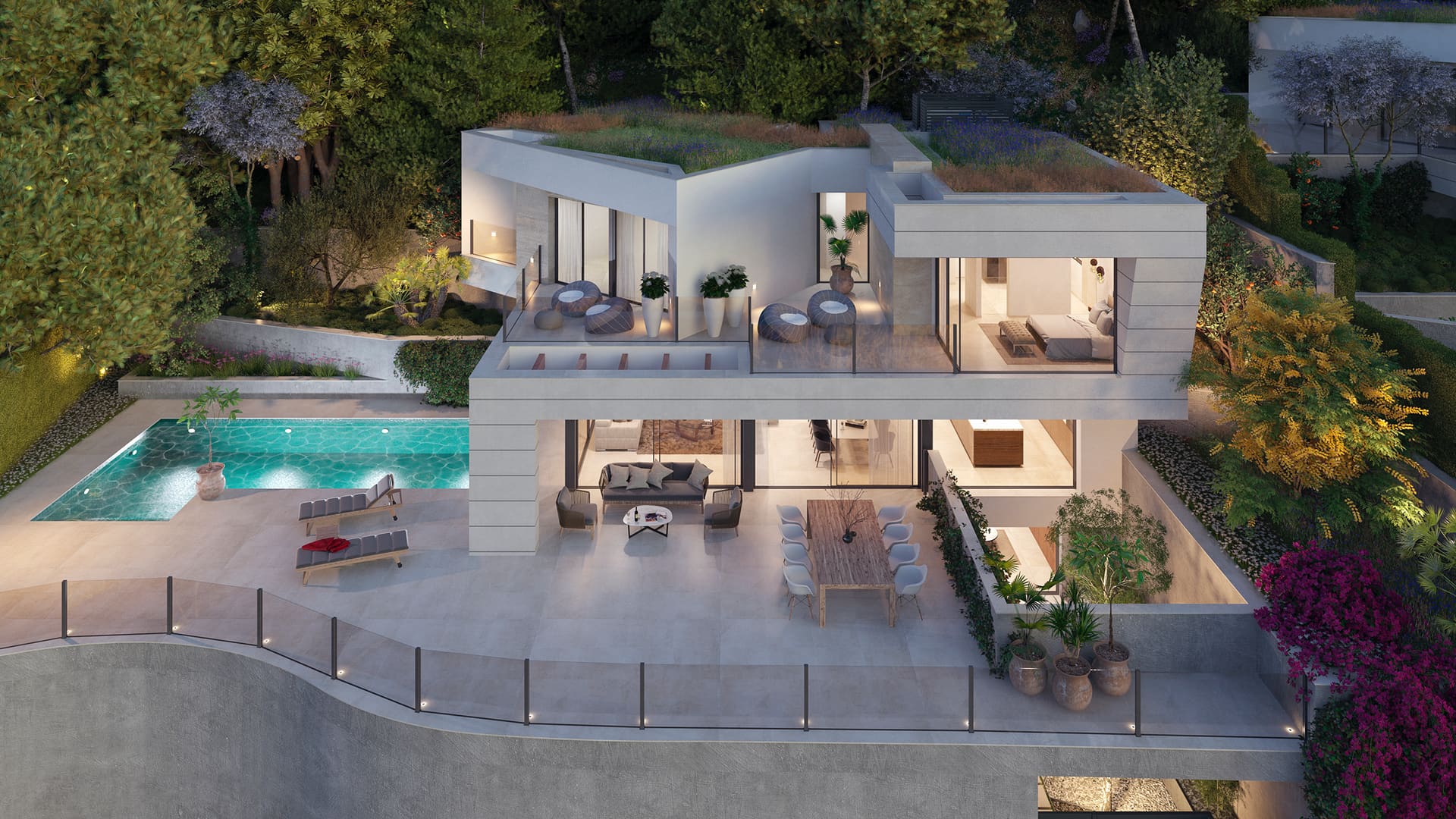 Panoramic sea views