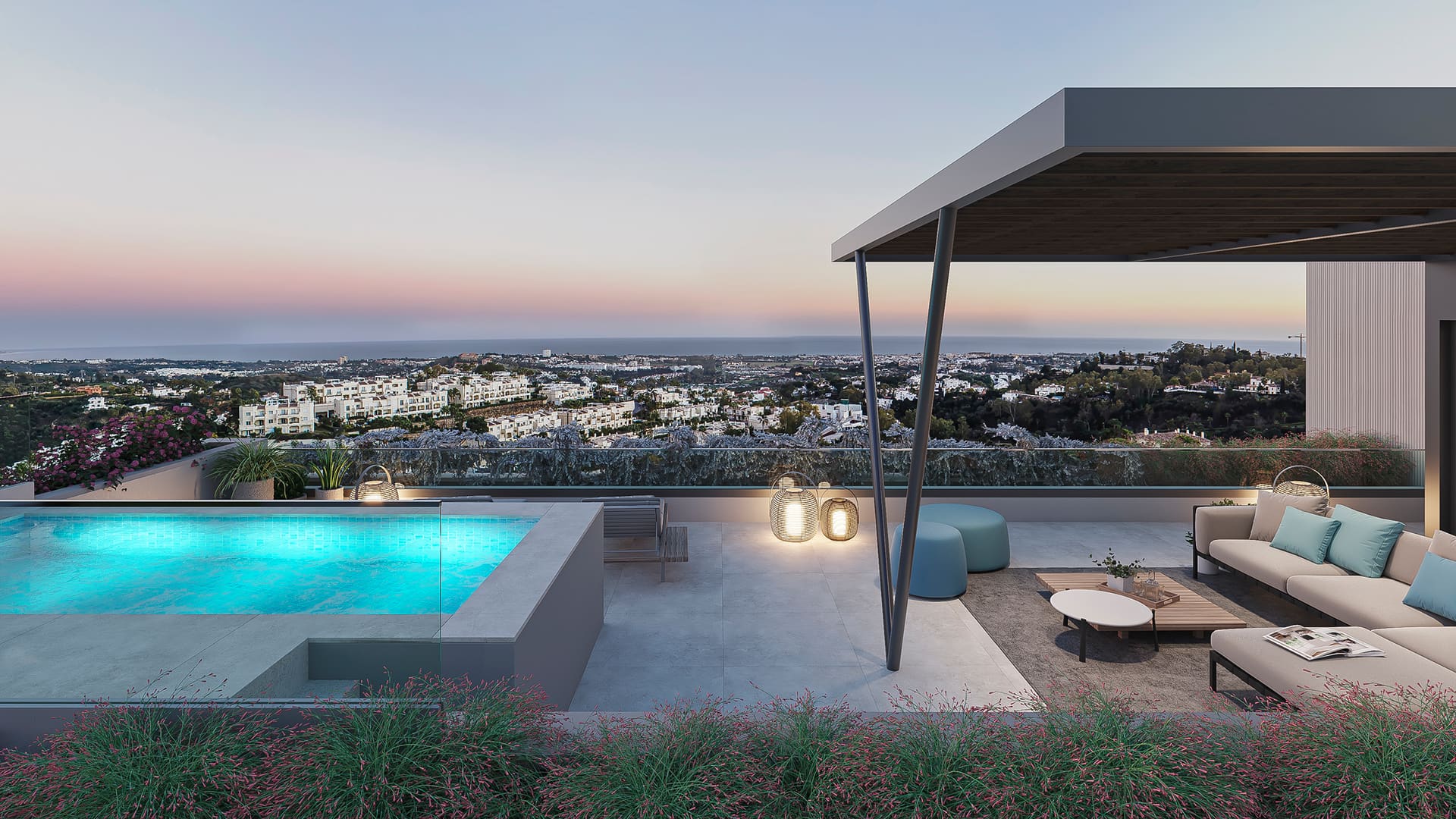 Panoramic views of the sea
