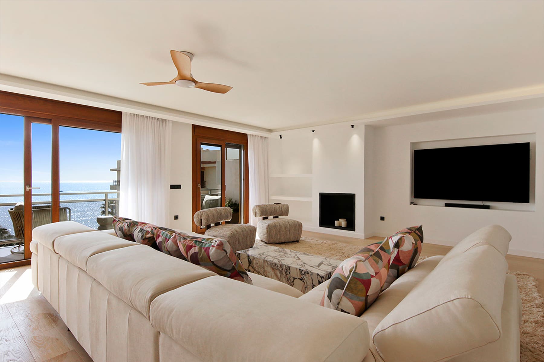 Beachfront penthouse