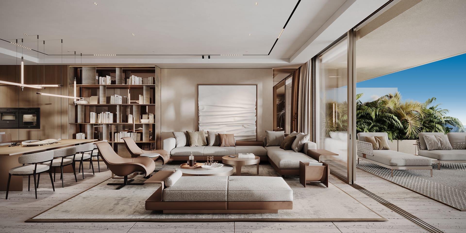 Beachfront duplex penthouse